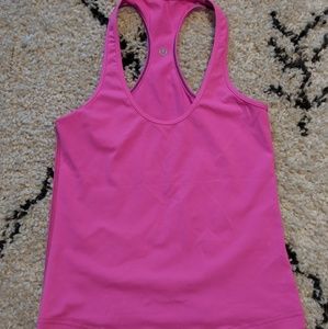 Pink Lululemon workout top